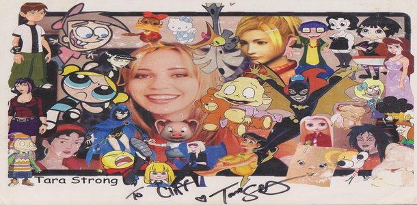 This nice collage comes courtesy of DeviantArt user excelladon, and is an excellent representation of Tara Strong's many roles.